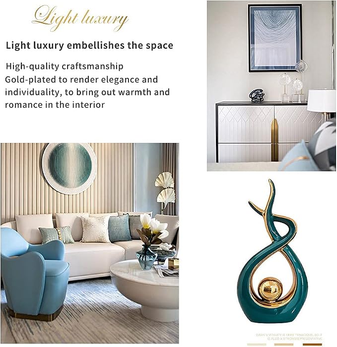 Norrclp Home Decor Modern Abstract Art Ceramic Statue Table Decorations for Dining Room Living Room Office Centerpiece - Image 5