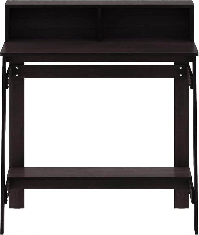 Furinno Simplistic A Frame Computer Desk, Dark Walnut - Image 4