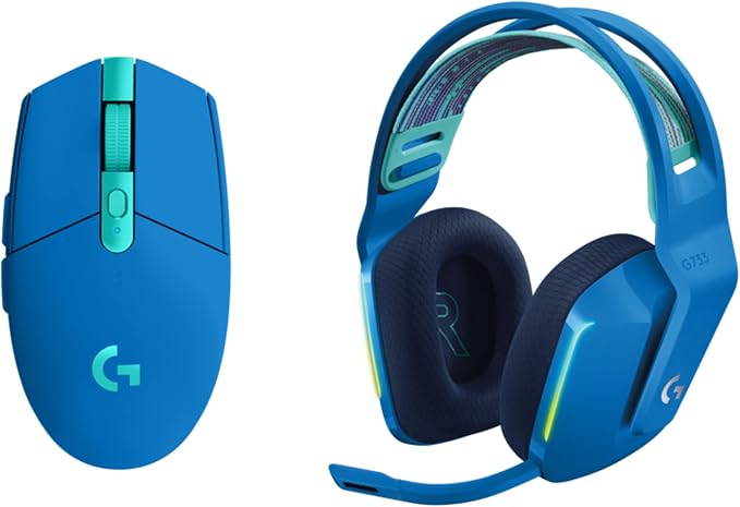 Logitech G305 Lightspeed Wireless Gaming Mouse + G733 Lightspeed Wireless Gaming Headset Bundle - Blue by Unknown