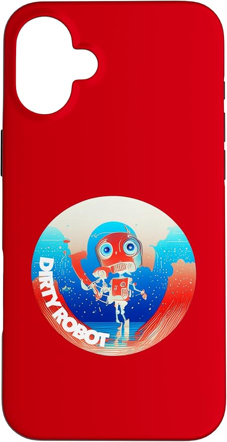 Dirty Robot my computer friend brand AI computing code cobot Case for iPhone 16 Plus by Unknown
