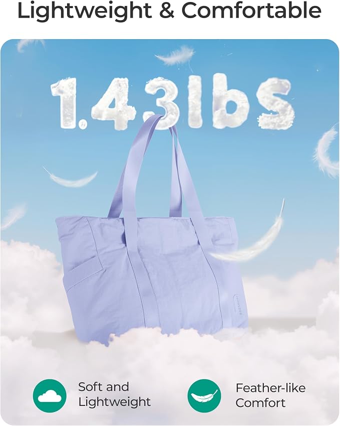BAGSMART Tote Bag for Women, Tote Bag with Zipper Work Tote with Compartments Nurse Shoulder Hanbag for Travel, Gym - Image 7