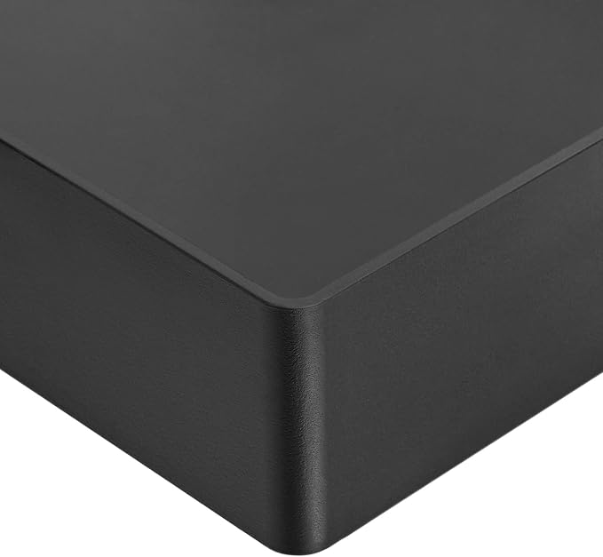 Amazon Basics Rectangular Plastic Desk Organizer, Letter Size Tray, 4-Pack, 9.7 x 2.2 x 13 inches, Black - Image 3