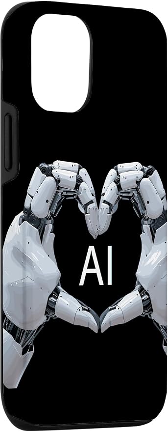 iPhone 13 Love AI, Artificial Intelligence, robot hands Case - Image 3