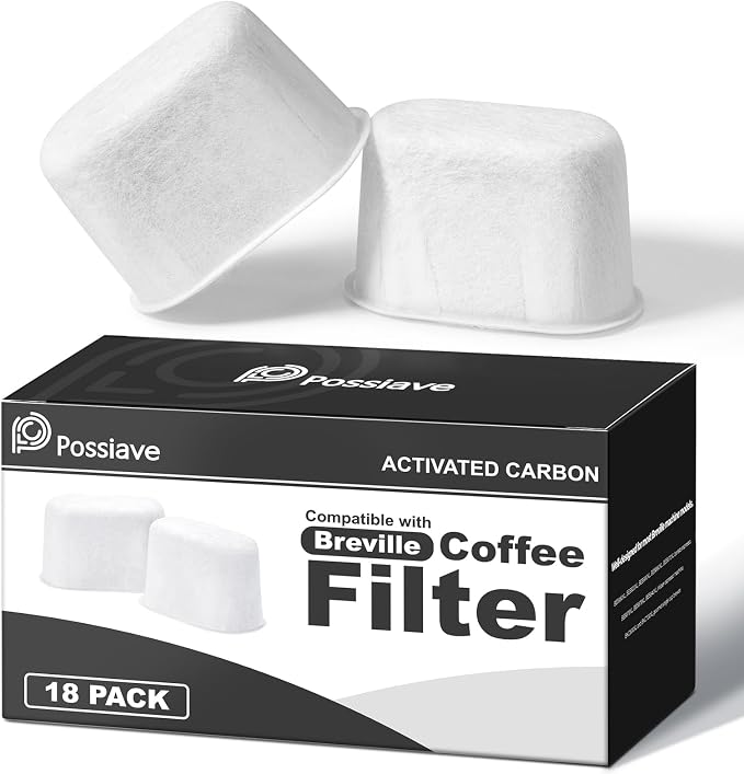 Possiave 18-Pack Water Filters Compatible with Breville BWF100 Machines | Breville Espresso Machine Water Filter Replacement for Barista Express/Pro, Infuser, Dual Boiler, Oracle Series Early by Possiave