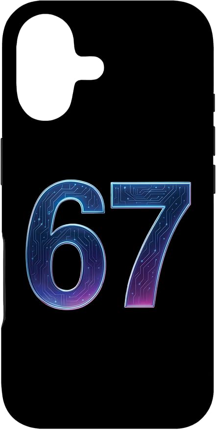 67 Meme Ai Quantum Number 67th Six Seven Tech Digital Future Case for iPhone 17 by Unknown