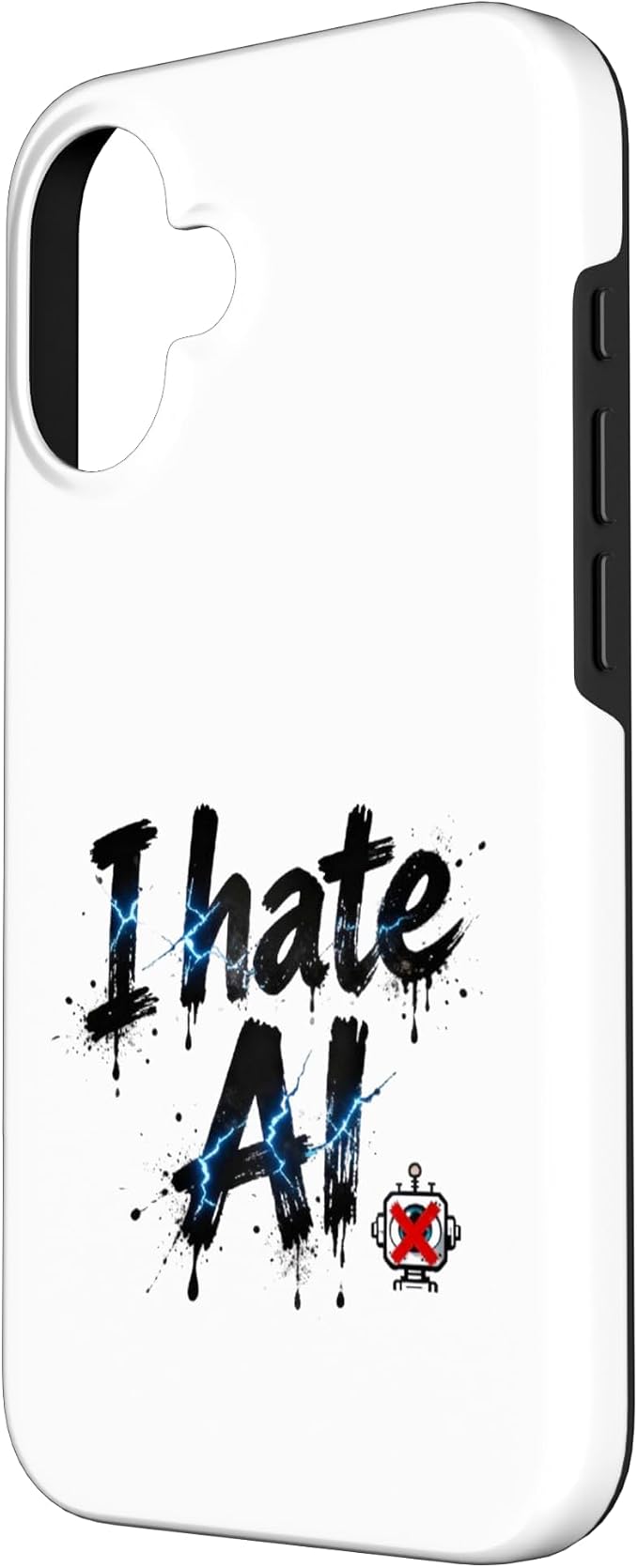 I Hate Ai Case for iPhone 16 - Image 2