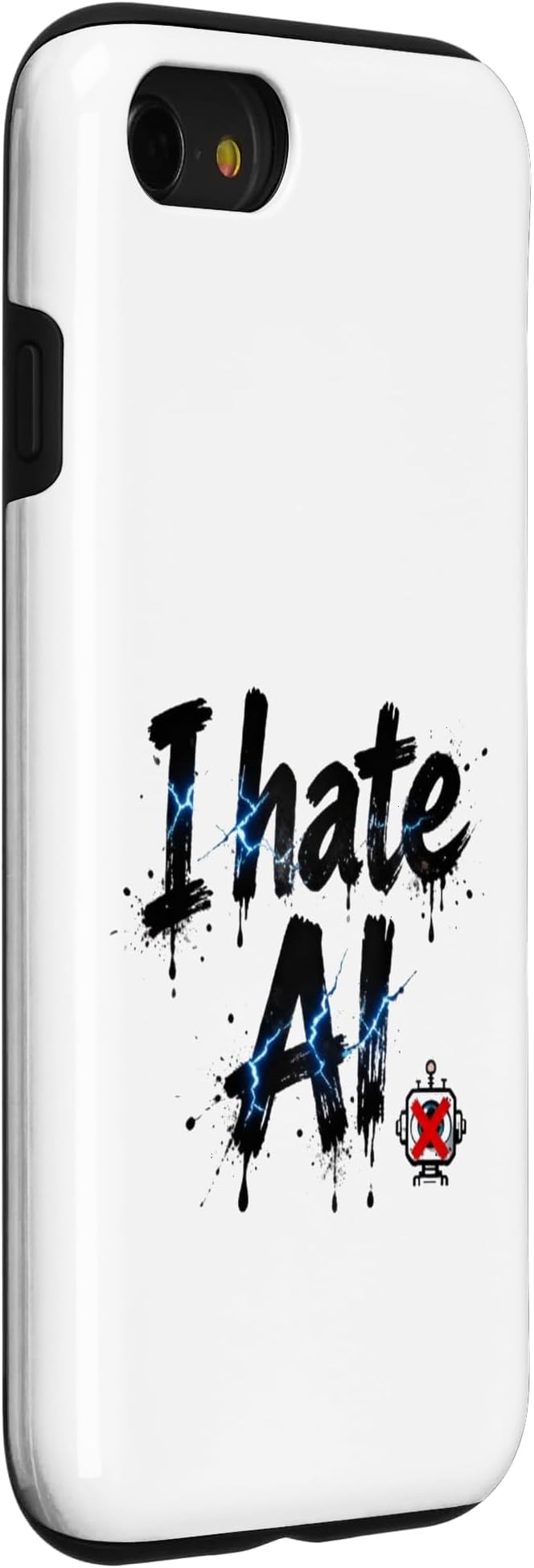 I Hate Ai Case for iPhone SE (2020) / 7/8 - Image 3