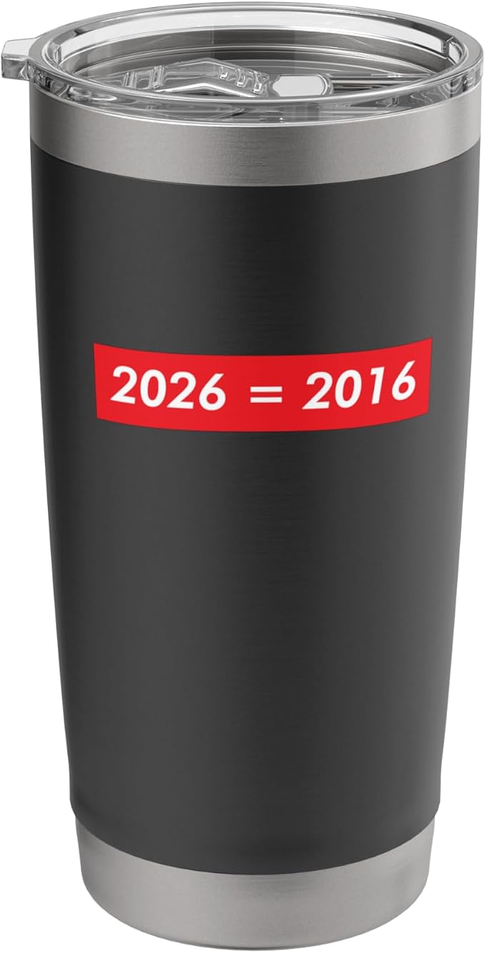 2026 Equals 2016 Funny Gen Z Nostalgia Teen Escapism Tween Stainless Steel Insulated Tumbler by Unknown