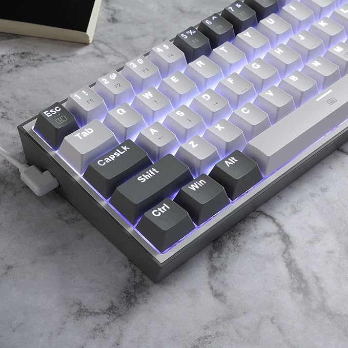 Redragon K617 Wired 60% Compact Hot-Swap RGB Gaming Mechanical Keyboard | 61 Keys Design for More Room to Aim, Swap-Ready Socket for Mod, Vibrant 20-Mode Lighting Hype Vibing, Pro Software Supported - Image 8