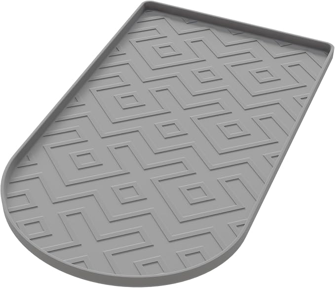 Silicone Coffee Mat,15.8"x 11.8"in Bar Mat for Countertop,Heat-Resistant,Non-Slip,Leak-Proof,Fit for Coffee Maker/Espresso Machine-Grey - Image 8
