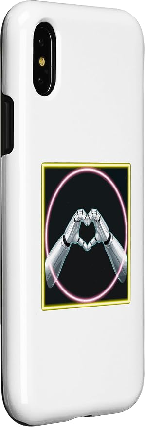iPhone X/XS Hand Heart AI Robot | Hands Robot Shirt Case - Image 3