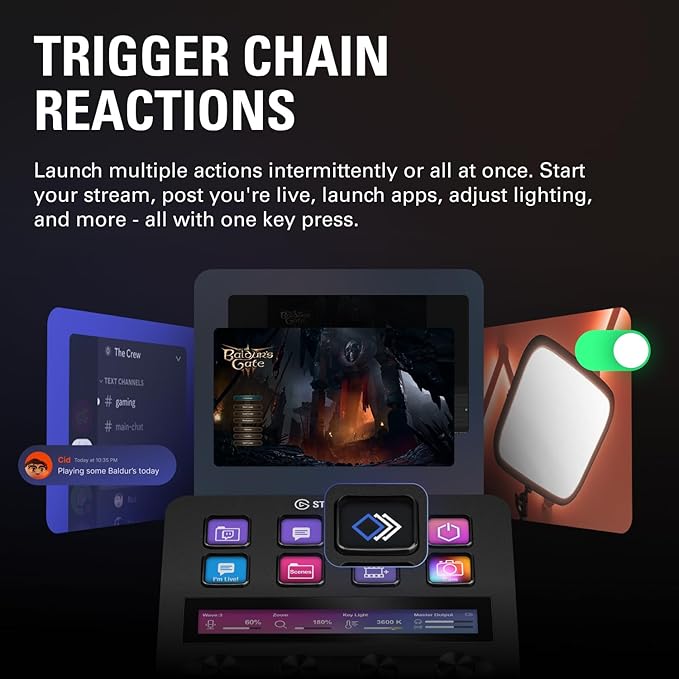 Elgato Stream Deck +, Audio Mixer and Studio Controller | LCD keys, dials and touch strip, Multi actions and smart profiles, Unlocks Wave Link mixing, Works with Mac and PC - Image 5