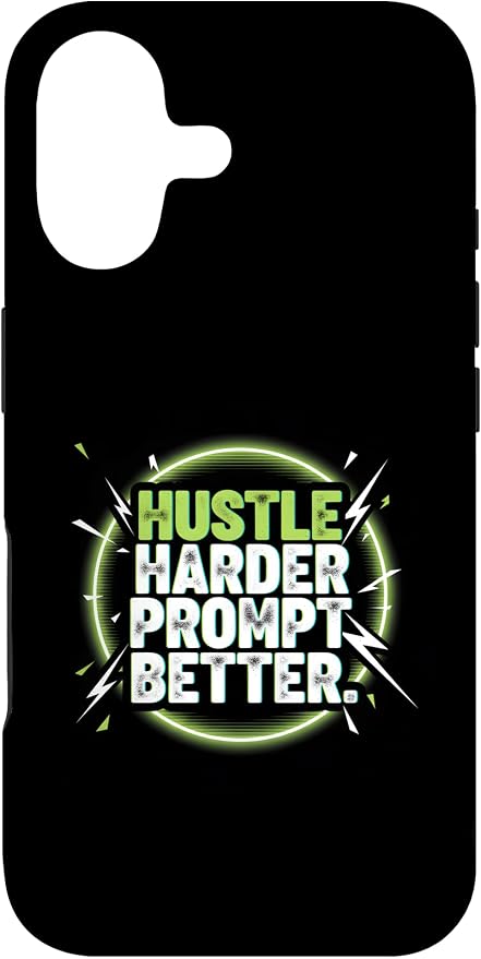 Hustle Harder Prompt Better AI Artificial Intelligence Case for iPhone 17 by Unknown