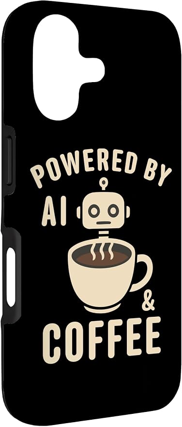 Powered by AI and Coffee Robot Case for iPhone 17 - Image 3