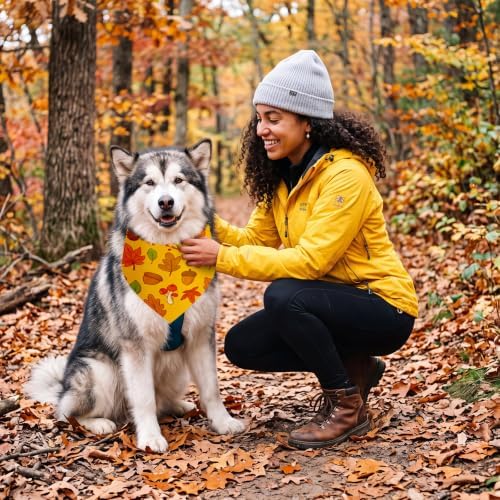 Weewooday 50 Pcs Fall Dog Bandanas Bulk for Autumn Soft Bibs Adjustable - Image 6