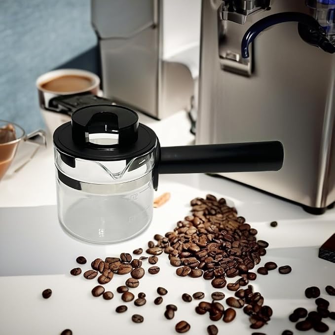 4 Cup Espresso Glass Coffee Pot Replacement-Espresso Accessories | Espresso Accessories，Compatible with IMUSA, Hamilton Beach, Mr.Coffee, Breville, UNIVEN Espresso Machine,Black handle - Image 5