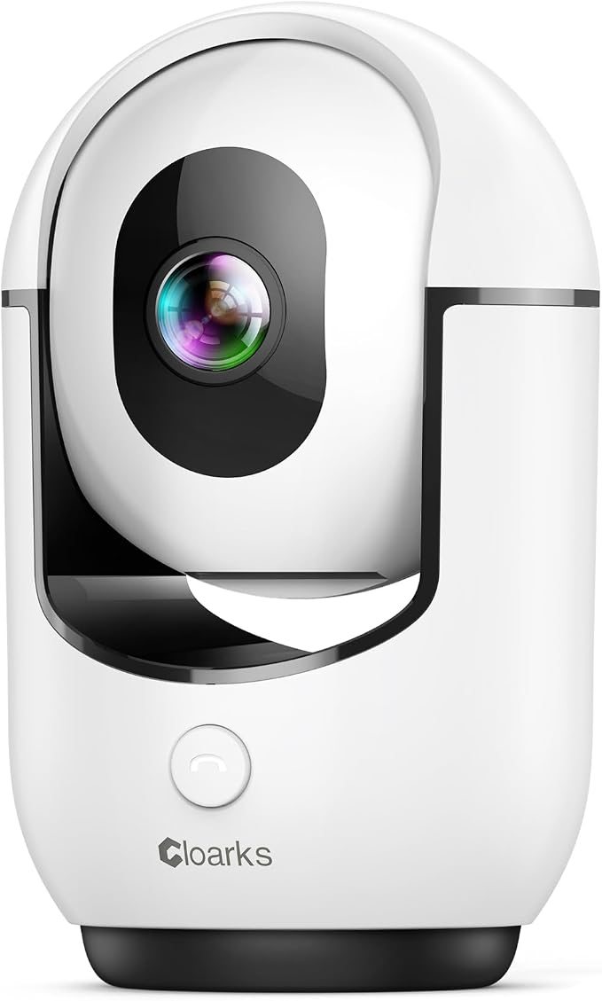 Cloarks 2K Pan/Tilt Security Camera, WiFi Indoor Cameras for Home Security with AI Motion Detection, Pet/Dog/Baby Camera with Phone App, 2-Way Audio, 24/7, Siren, TF/Cloud Storage by Cloarks