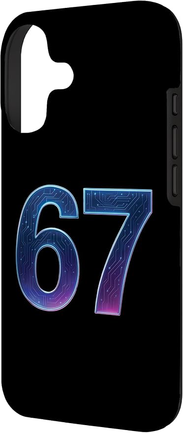 67 Meme Ai Quantum Number 67th Six Seven Tech Digital Future Case for iPhone 17 - Image 2