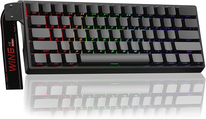 Aula WIN60 HE - 60% Mechanical Gaming Keyboard Wired, Magnetic Switch Hot Swappable, Adjustable Actuation Rapid Trigger Mode, 8000 Hz Polling Rate, RGB Small Keyboard 60 Percent Compact Design for PC by CORBOBO