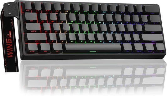 Aula WIN60 HE - 60% Mechanical Gaming Keyboard Wired, Magnetic Switch Hot Swappable, Adjustable Actuation Rapid Trigger Mode, 8000 Hz Polling Rate, RGB Small Keyboard 60 Percent Compact Design for PC by CORBOBO