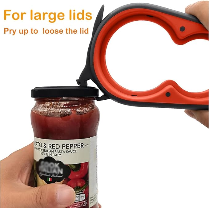 Jar Opener for Weak Hands, 5 in 1 Bottle Opener for Seniors with arthritis | Multifunctional Adjustable Lid Opener with Non-Slip Rubber Gripper Pad – Effortlessly Opens Jars, Bottles & Pop-Top Cans - Image 7