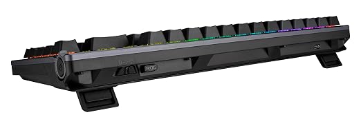ASUS ROG Azoth Wireless Mechanical Gaming Keyboard – 75% TKL, Tri-Mode Connectivity, Hot Swappable Pre-lubed ROG NX Storm Clicky Switches, PBT Keycaps, RGB, OLED Display, PC/Mac Support - Black - Image 11