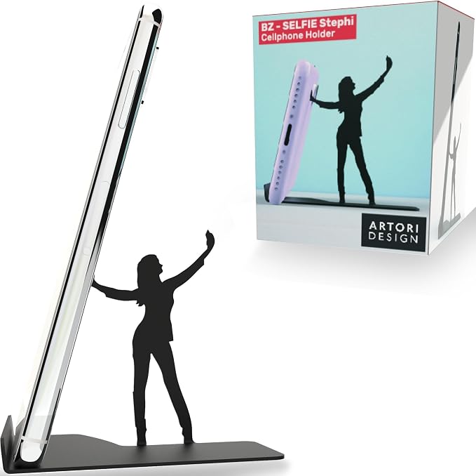 Artori Design Cell Phone Stand for Desk - Smartphone Stand for Office or Home - Cute Phone Stand for Recording Watching Videos Gaming or Video Calls - Unique Phone Holder for Tablets and Cellphones by ARTORIDESIGN