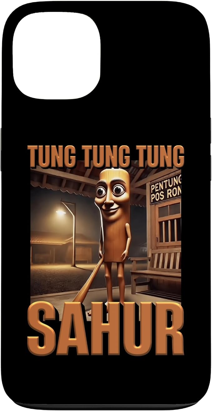 Internet Hilarious Meme AI Character Tung Tung Tung Sahur Case for iPhone 13 by Unknown
