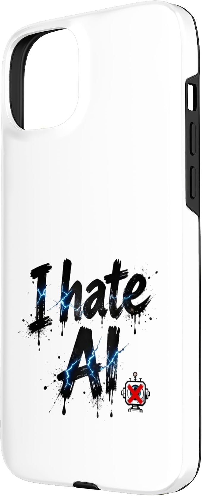 I Hate Ai Case for iPhone 15 Plus - Image 2