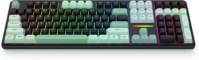 Redragon K745 PRO Wireless 108-Key Gasket RGB Gaming Keyboard, 4 Hotkeys | Extra Shortcut Keys, 0-Delay Tri-Mode, Cushioned Noise Dampening for Creamy Thocky Sound, Unfaded PBT Keycaps, PRO Software - Image 7