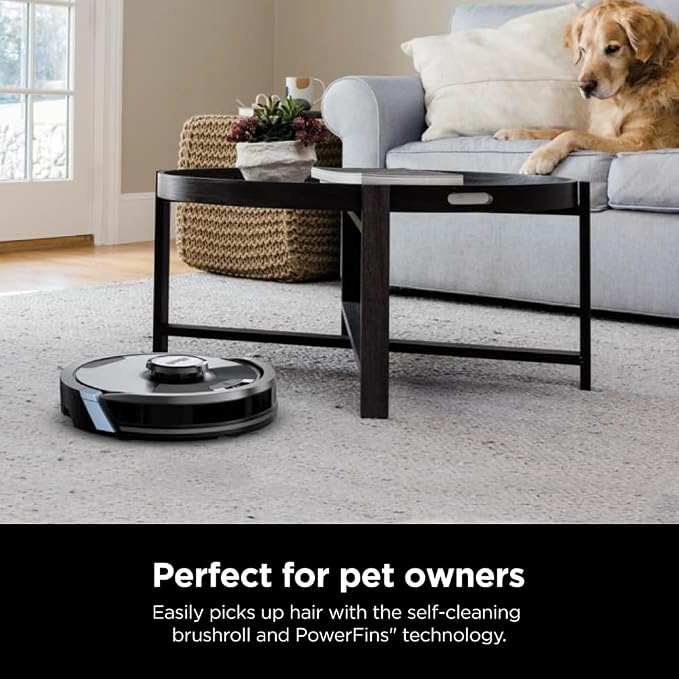 SHARK RV2620WD AI Ultra Robot Vacuum and Mop with Matrix Clean Navigation, CleanEdge Technology, Perfect for Pet Hair, Carpets, Hard Floors, Compatible with Alexa, Black/Mocha - Image 12