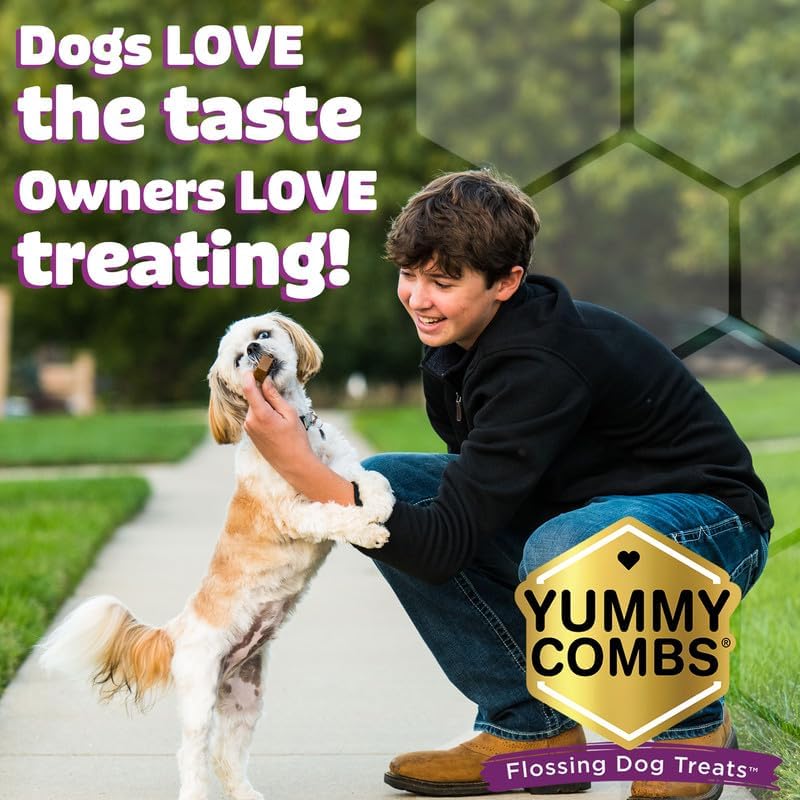 Yummy Combs Dog Dental Treats – Vet VOHC Approved, Removes Tartar & Cleans Teeth – Yummy High Protein Chicken Treat for Extra Small Dogs (Mini Pack, 30 Count) - Image 5