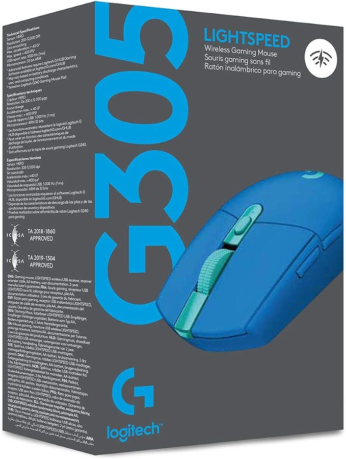 Logitech G305 Lightspeed Wireless Gaming Mouse - Blue - Image 10