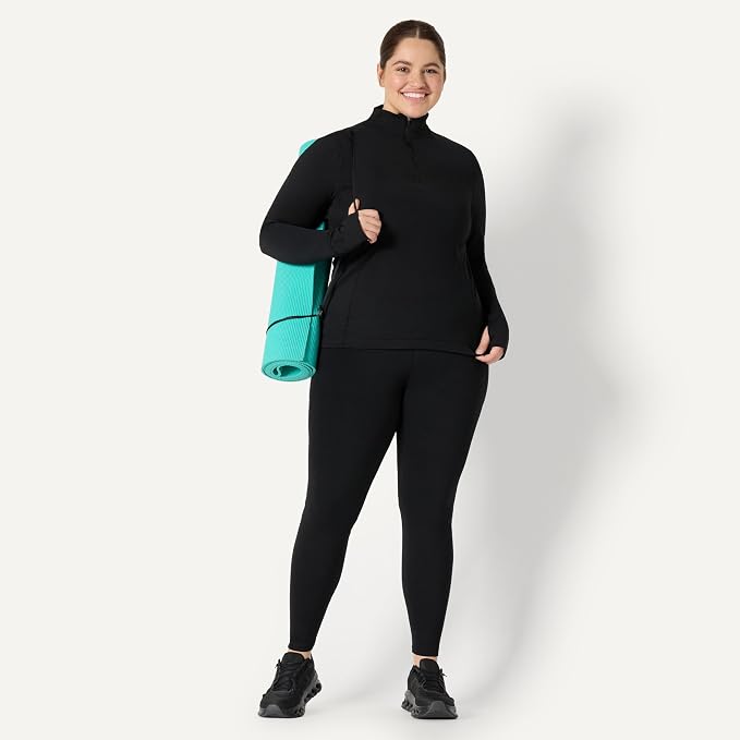 Amazon Essentials Women's Active FormFlex Buttery Soft Slim Fit Quarter Zip Long Sleeve Pullover Jacket - Image 7