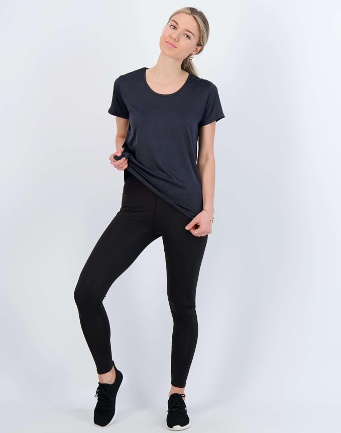 5 Pack Women's Dry Fit Short Sleeve Athletic Gym Workout Running Tops | Available in Plus Size, Exercise, Sports, Fitness, Quick Dry, Cooling, Moisture Wicking, Loose Basic Tees, Yoga, Pilates - Image 7
