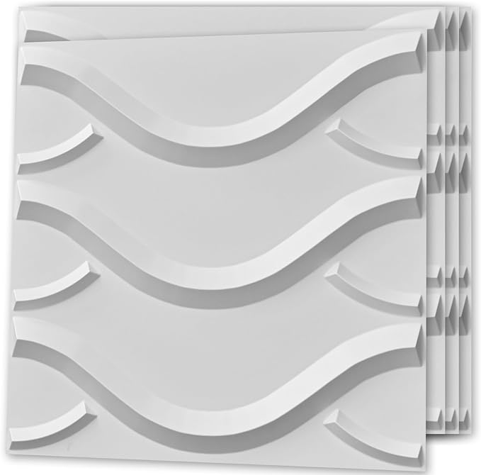Art3d Decorative 3D Wall Panel, 32 Sq.FT PVC Interior Wall Decor for Living Room, Bedroom, Lobby, Office, Shopping Mall, White - Image 8