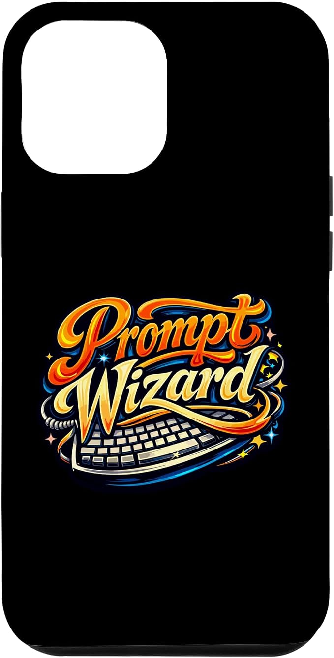 Prompt Wizard AI Retro Keyboard Case for iPhone 12 Pro Max by Unknown