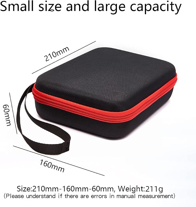 Carrying Case for Insta360 Flow,Compatible with Insta 360 Flow AI-Powered Smartphone Stabilizer (black&red zipper) - Image 6
