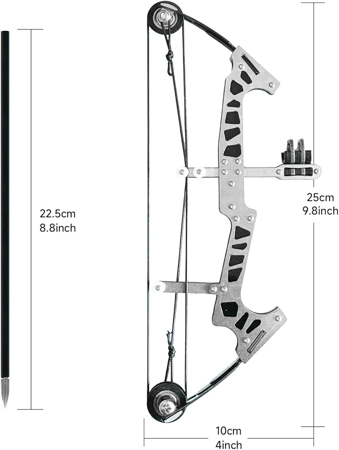Archery Bow Set Left and Right Hand Compound Bow Hunting Bow Metal Material Catapult RH/LH for Practice Archery - Image 2