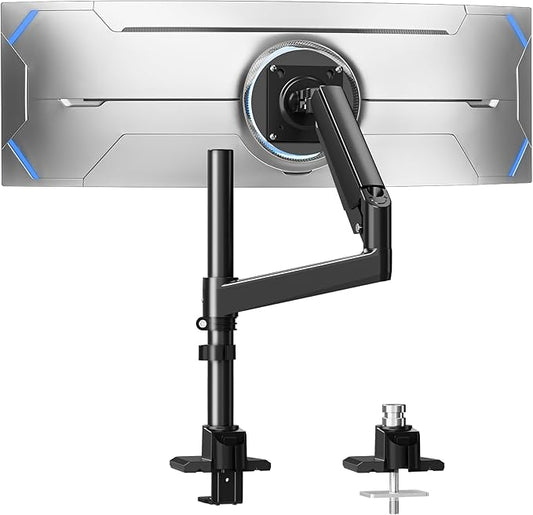 MOUNTUP Heavy Duty Monitor Arm Fits 49 45 42 40 39 34 32 Inch Screens, Ultrawide Monitor Arm Holds 4.4-44 lbs, Monitors Stand for Samsung Odyssey G9 and More, Height Adjustable Mount, VESA Mount by MOUNTUP
