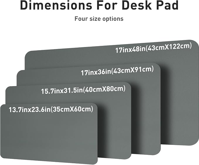 Aothia Leather Desk Protector, Mouse Mat, Non-Slip PU Leather Blotter, Laptop Desk Mat, Waterproof Writing Pad for Office and Home (Jungle Green, 36" x 17") - Image 7