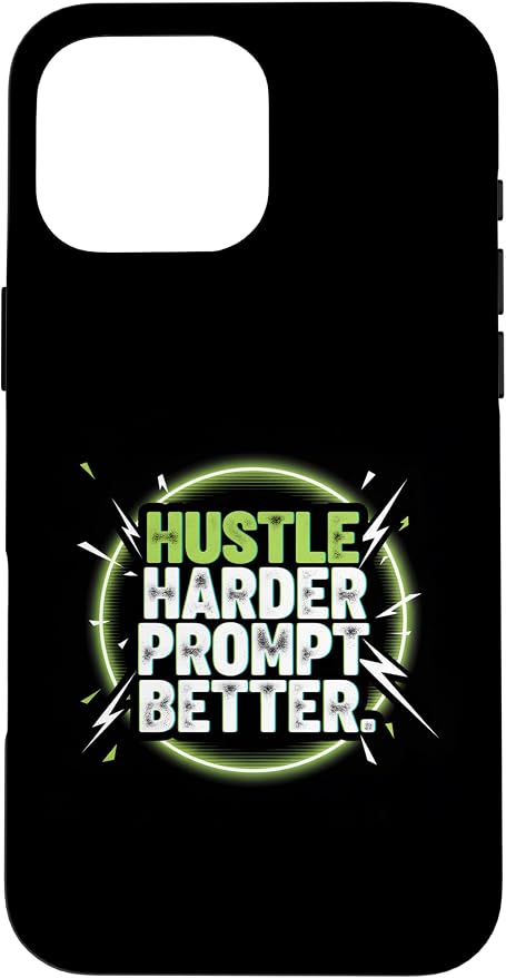 Hustle Harder Prompt Better AI Artificial Intelligence Case for iPhone 16 Pro Max by Unknown