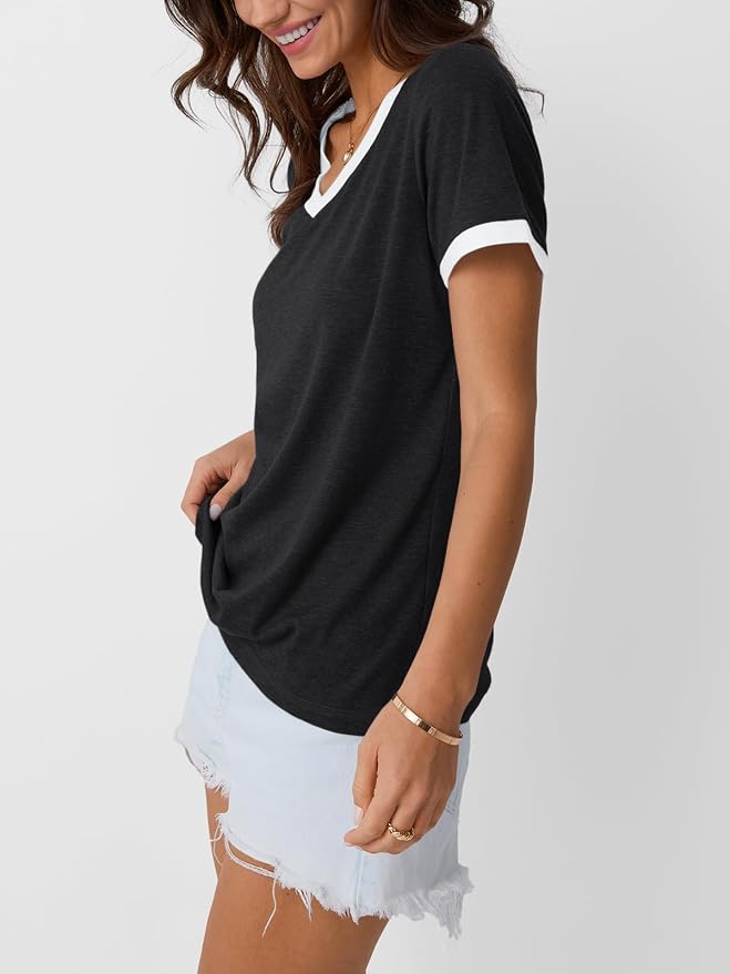 AUTOMET Womens Short Sleeve T-Shirts Summer Tops Casual Soft Tunic V Neck Basic Workout Clothes Spring Fashion Outfits 2026 - Image 4