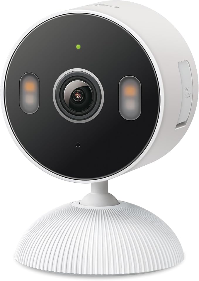 Tapo 2K Indoor/Outdoor Wired Security Camera - Works as a Baby Monitor & Pet Camera, Person/Motion/Baby Cry Detection, 2-Way Audio, Siren, Subscription-Free Local Storage or Optional Cloud, C113 by Unknown