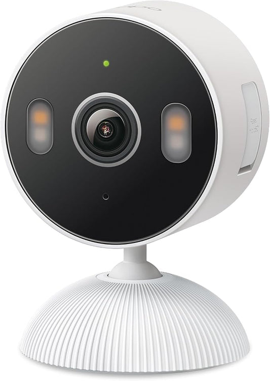 Tapo 2K Indoor/Outdoor Wired Security Camera - Works as a Baby Monitor & Pet Camera, Person/Motion/Baby Cry Detection, 2-Way Audio, Siren, Subscription-Free Local Storage or Optional Cloud, C113 by Unknown