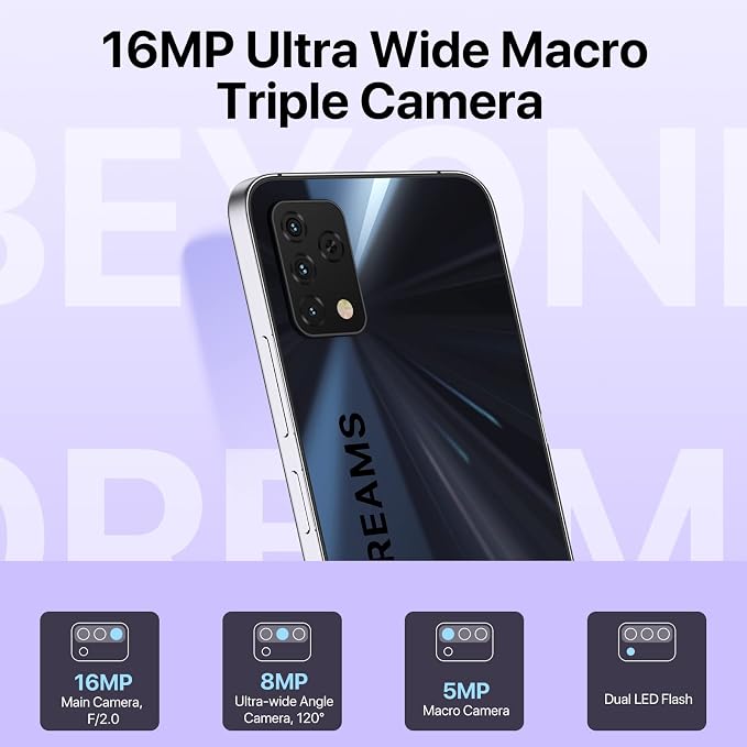 UMIDIGI A11S Unlocked Cell Phone, 6.53" FHD Full View Screen, 5150mAh Battery Android 11 Smartphone with Dual SIM (4G LTE) - Image 6