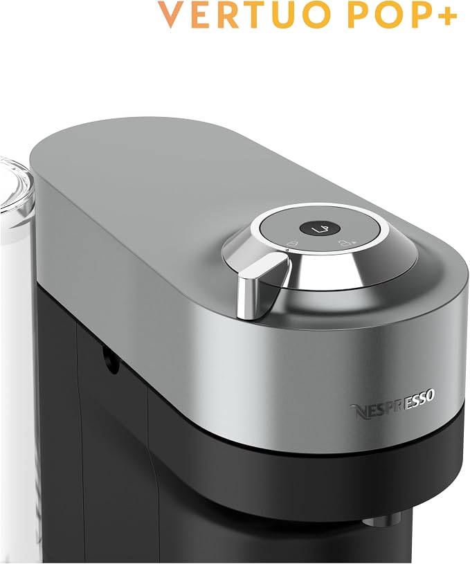 Nespresso Vertuo Pop+ Deluxe Coffee and Espresso Maker by Breville with Milk Frother, Titan - Image 4