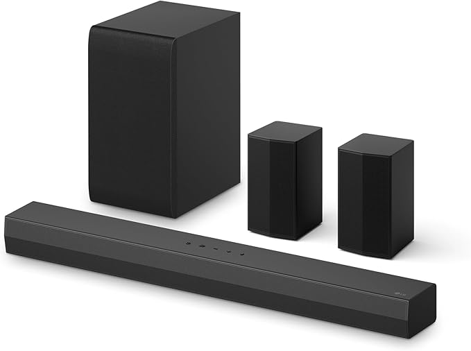 LG S40TR 4.1 ch. Home Theater Soundbar with Rear Surround Speakers and Wireless Subwoofer, Wow Interface, Dolby Audio, AI Sound Pro, Amazon Exclusive by Unknown