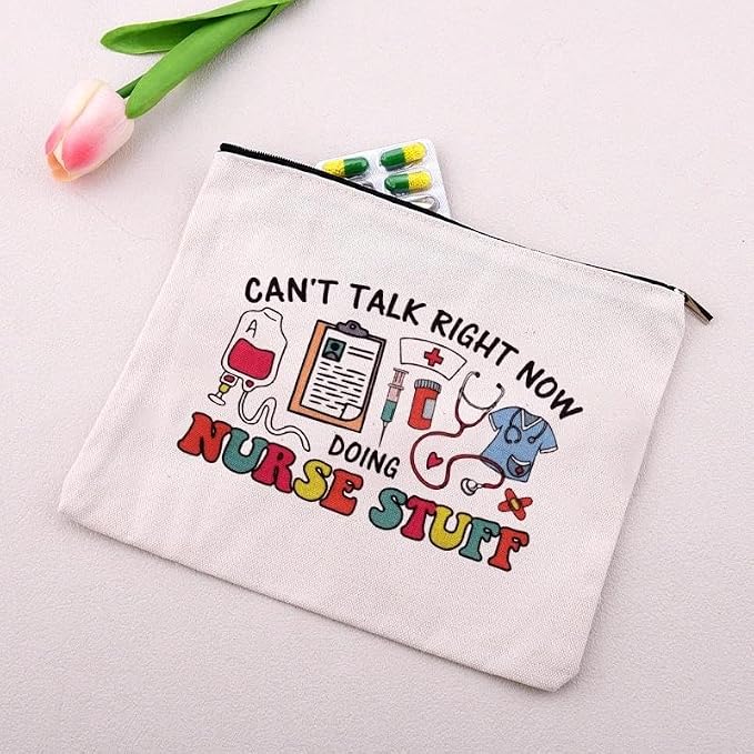 Nurse Stuff for Women Bag Nursing Pocket Pouch Nurse Accessories for Work Bag Nursing School Essentials for Girls Small Pencil Pouch for Nurses Day Appreciation Week Birthday Graduation Gift Bags Idea - Image 7