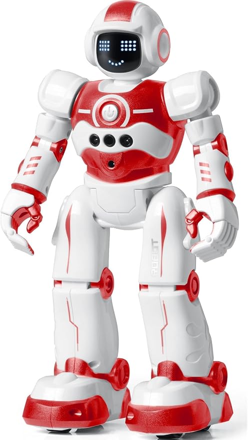 Robot Toys for Kids,Programmable Remote Control Smart Walking Dancing Robot Toy with Gesture & Sensing for Age 4 5 6 7 8 9 10 Year Old Boys Girls for Birthday Present,Red by EduCuties